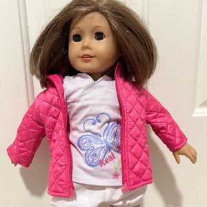 Pink American Girl Doll Coat With Hood (Doesn’t zip)